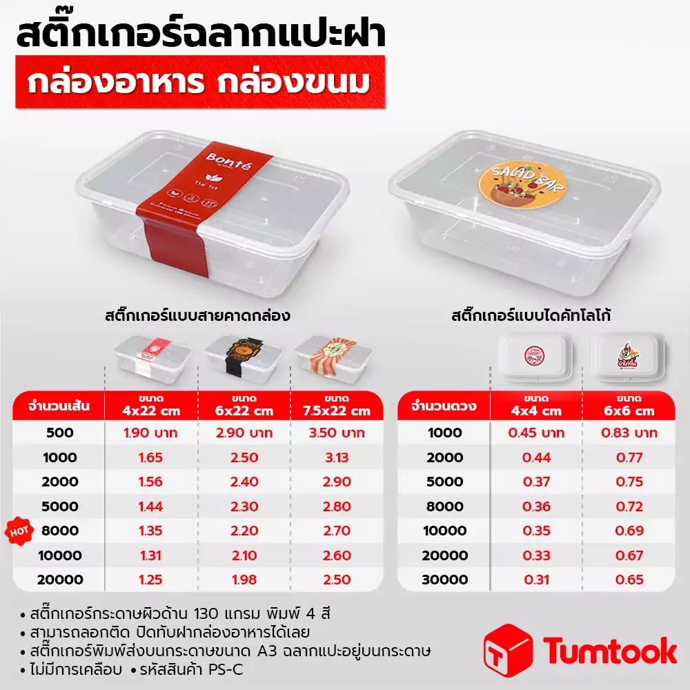 ทำ สายคาดกล่องอาหาร